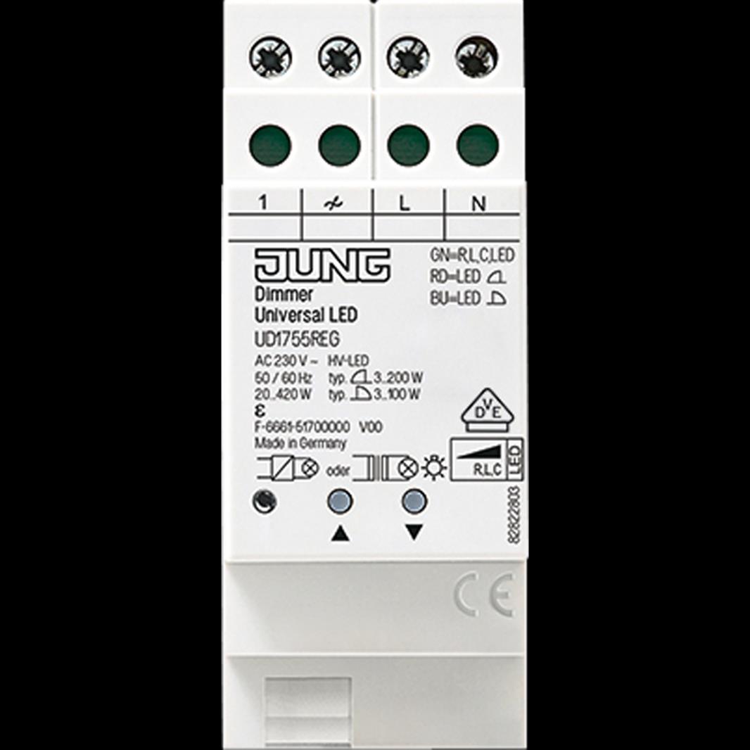 Jung Dimmer Universal LED, mit Nebenstelleneingang, REG