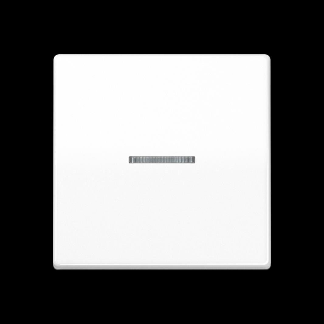 Jung KNX RF Taster, 1fach, Secure, Duroplast, Serie AS, alpinweiß