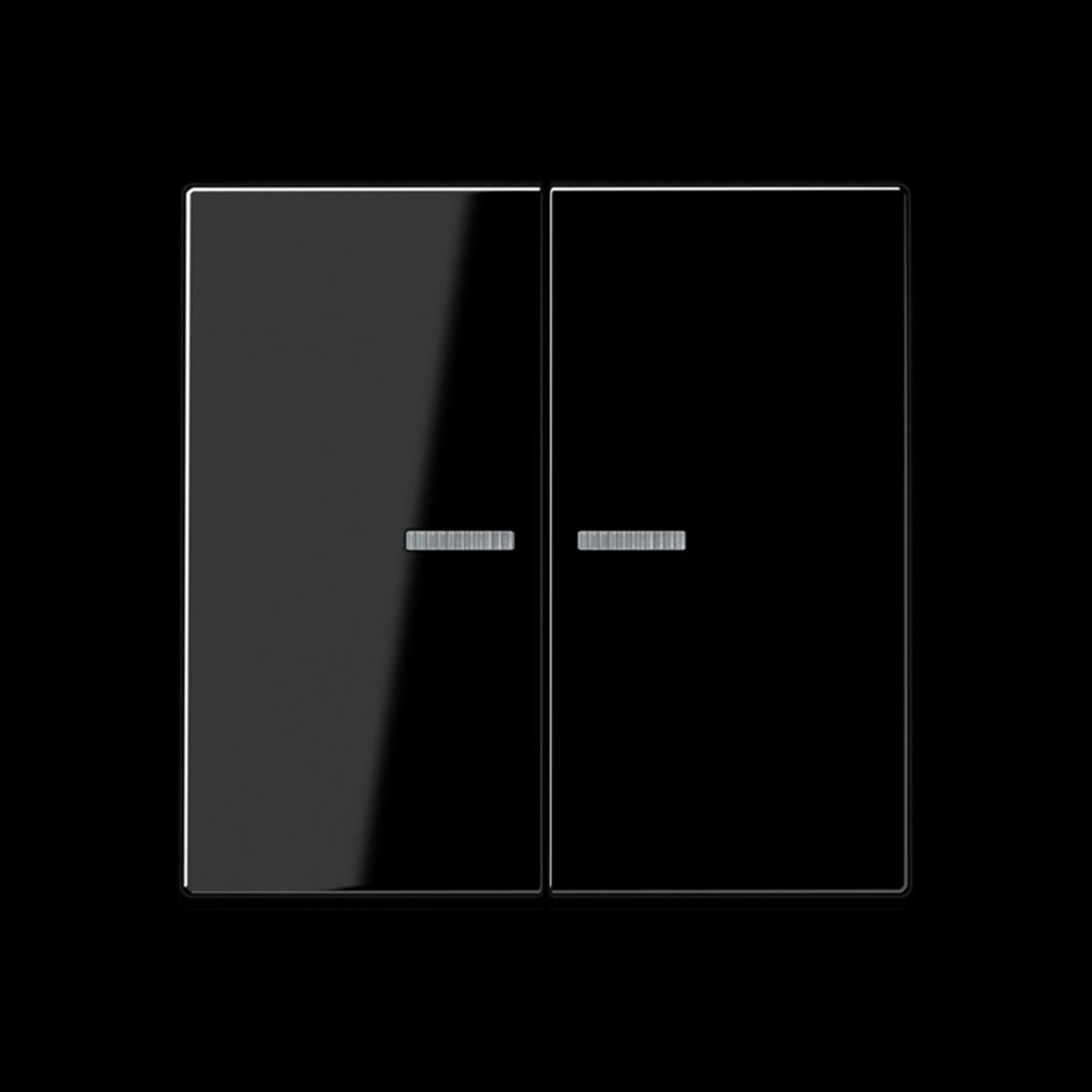 Jung KNX RF Taster, 2fach, Secure, Duroplast, Serie A, schwarz