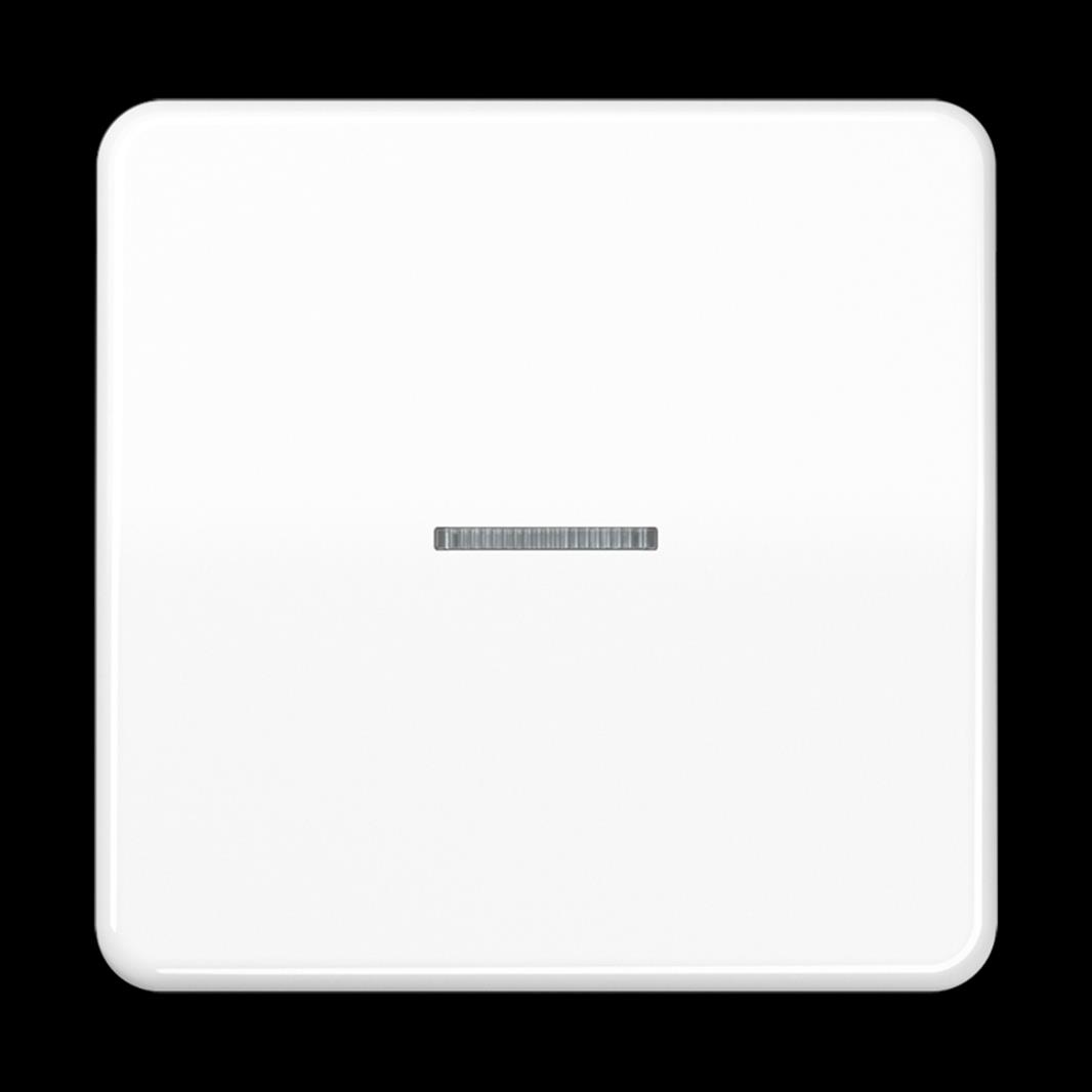 Jung KNX RF Taster, 1fach, Secure, Duroplast, Serie CD, alpinweiß