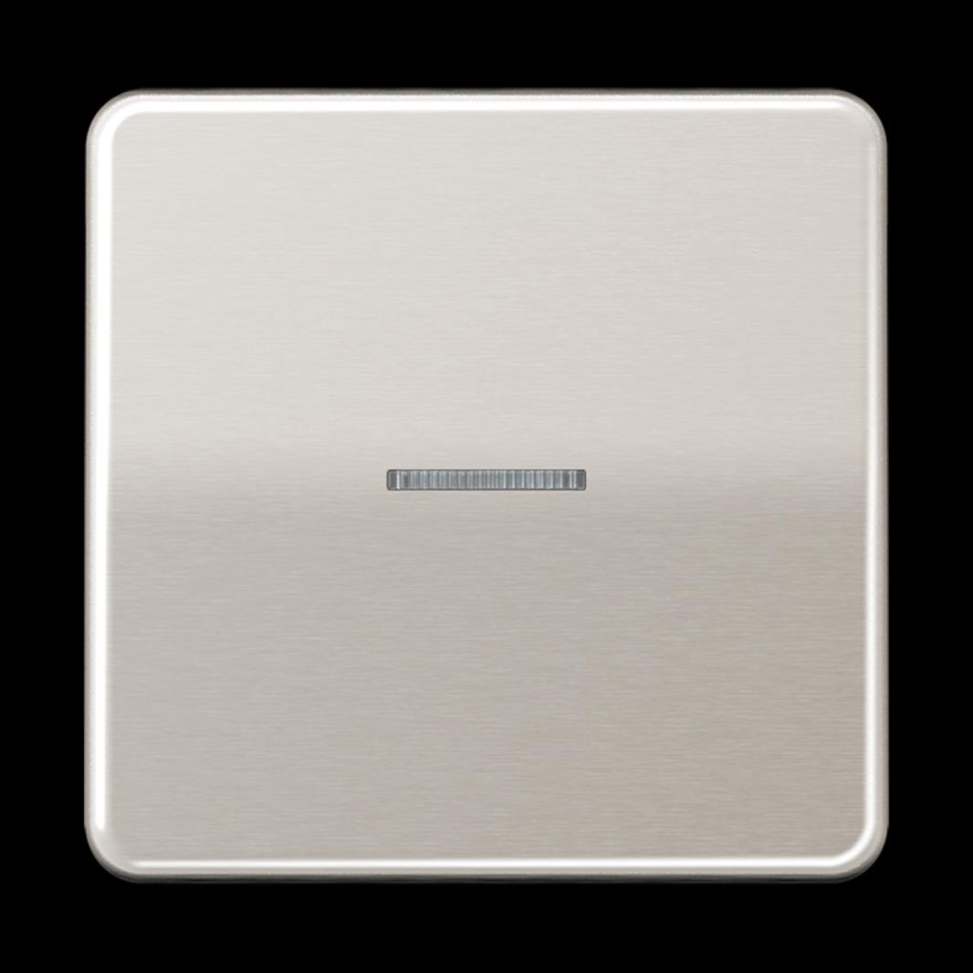 Jung KNX RF Taster, 1fach, Secure, Aluminium eloxiert, Serie CD, platin