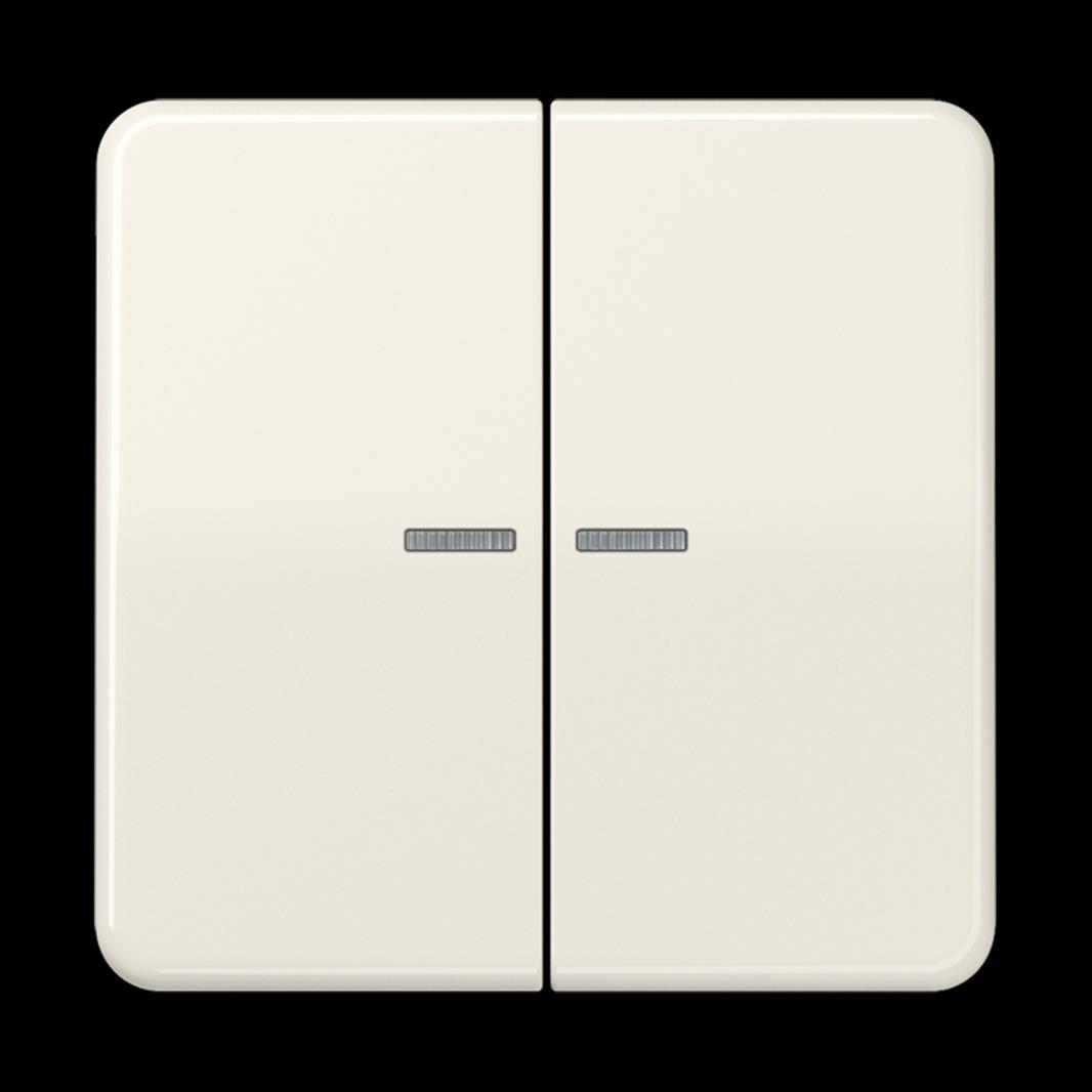 Jung KNX RF Taster, 2fach, Secure, Duroplast, Serie CD, weiß