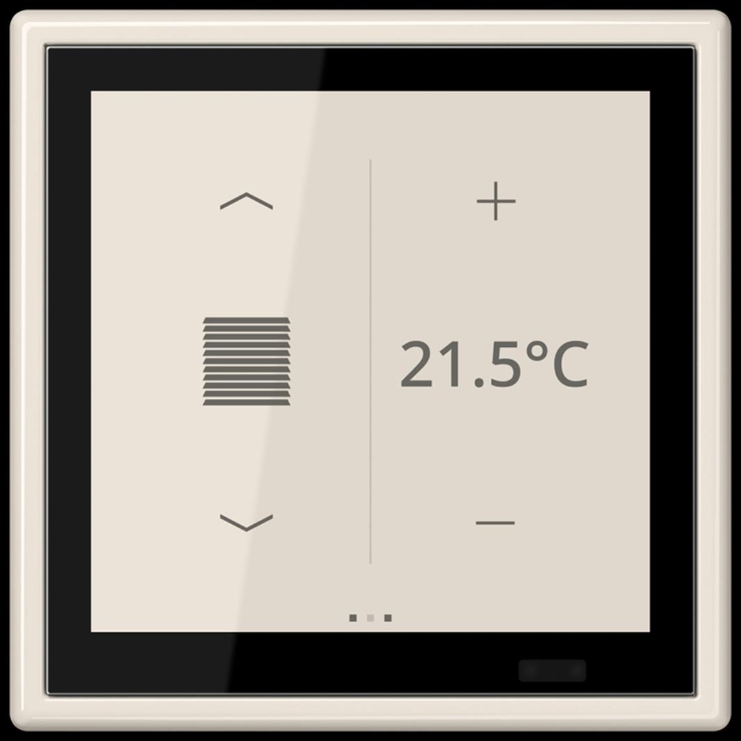 KNX Raumcontroller LS TOUCH mit Rahmen LS 990 , Serie LS, weiß