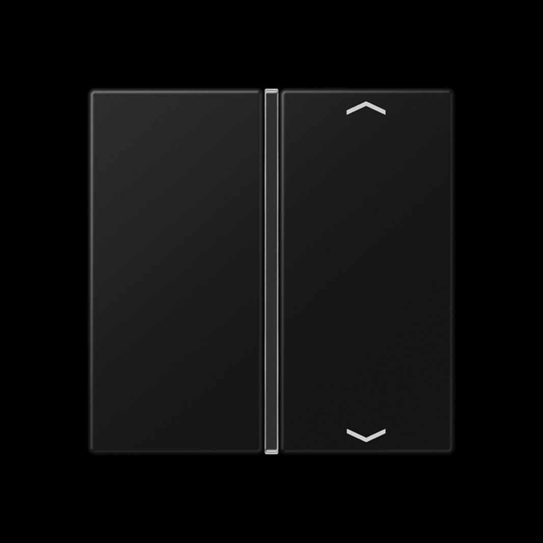 Jung Taste, F40, mit Pfeilsymbolen, Thermoplast lackiert, Serie A, graphitschwar