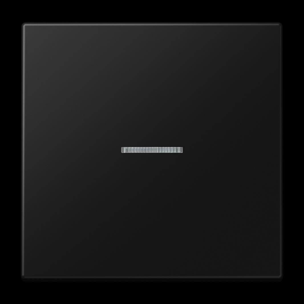 Jung KNX RF Taster 1fach, Duroplast lackiert, Serie LS, graphitschwarz matt