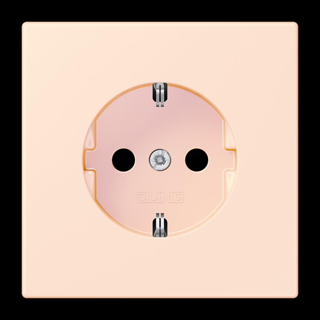 SCHUKO Steckdose, 16 A 250 V ~, SAFETY+, Duroplast lackiert, Serie LS, orange pâ