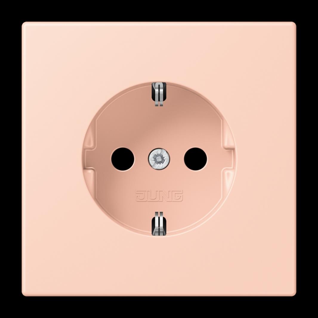 SCHUKO Steckdose, 16 A 250 V ~, SAFETY+, Duroplast lackiert, Serie LS, l’ocre ro
