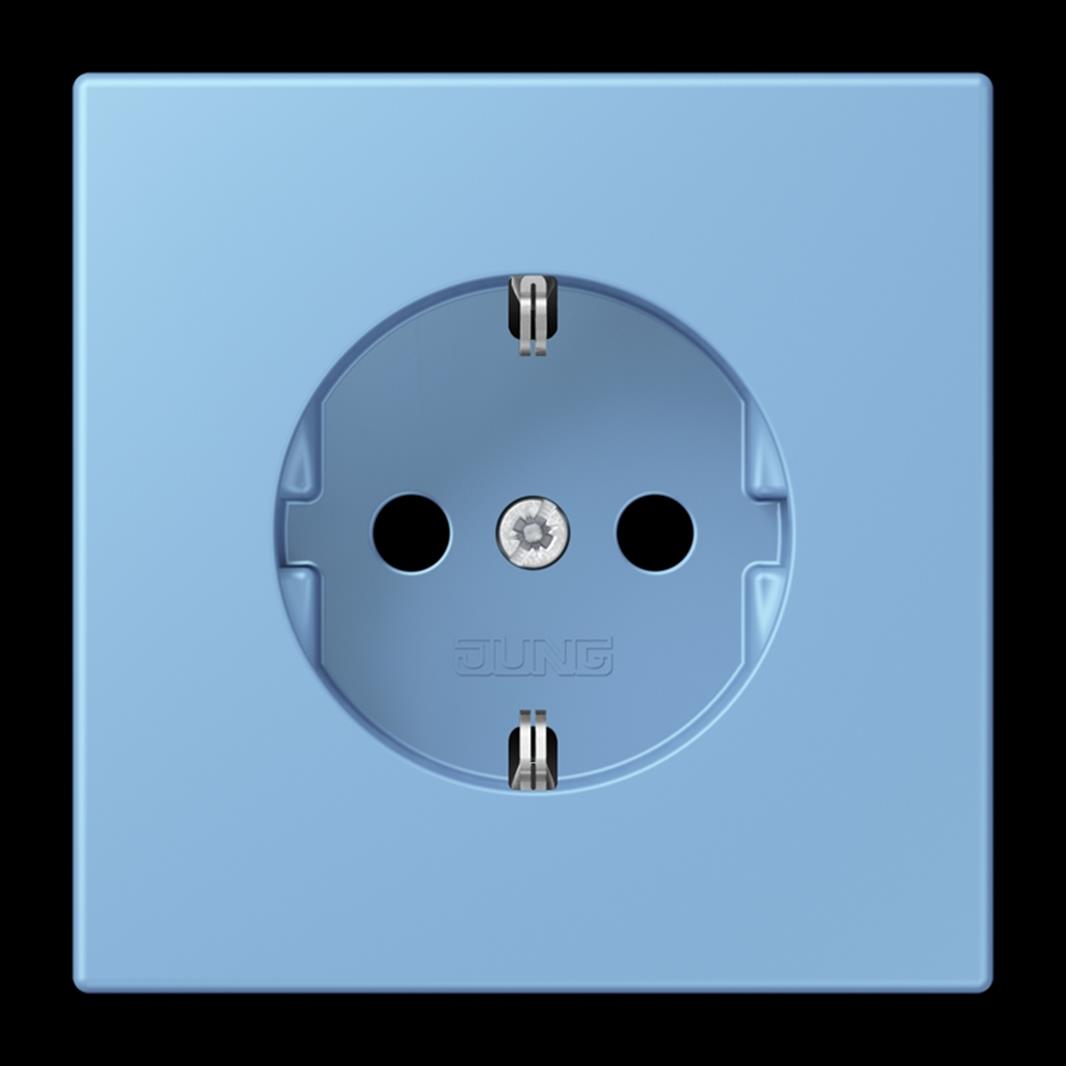 Jung SCHUKO®-Steckdose, 16 A 250 V ~, SAFETY+, Duroplast lackiert, Serie LS, ble