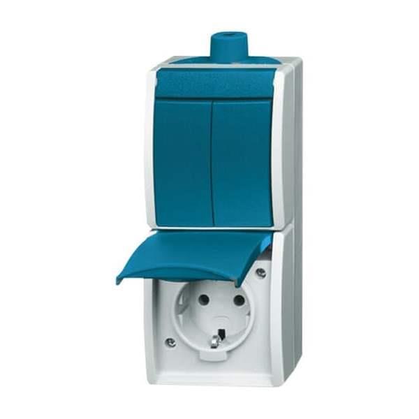 Busch-Jäger 2601/5/20EW-53-503-Kombination SCHUKO® Steckdose, mit Wippschalter S Busch-Jäger 2601/5/20EW-53-503-Kombination SCHUKO® Steckdose, mit Wippschalter S