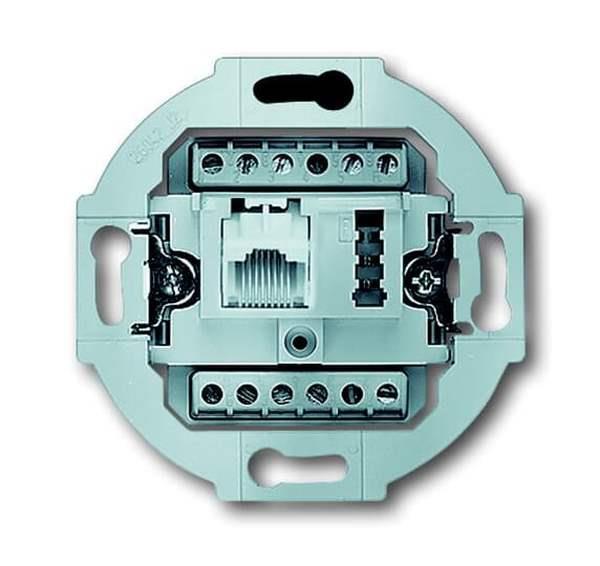 Busch-Jäger UAE 8(6)TAE 6 F+N-UAE 8(6)/TAE 6F+N - Anschlussdose 2 x 6-polig Busch-Jäger UAE 8(6)TAE 6 F+N-UAE 8(6)/TAE 6F+N - Anschlussdose 2 x 6-polig