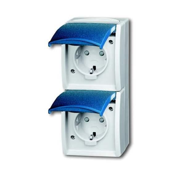 Busch-Jäger 20-02 EBW-53-SCHUKO® Steckdose mit erh. Berührungsschutz