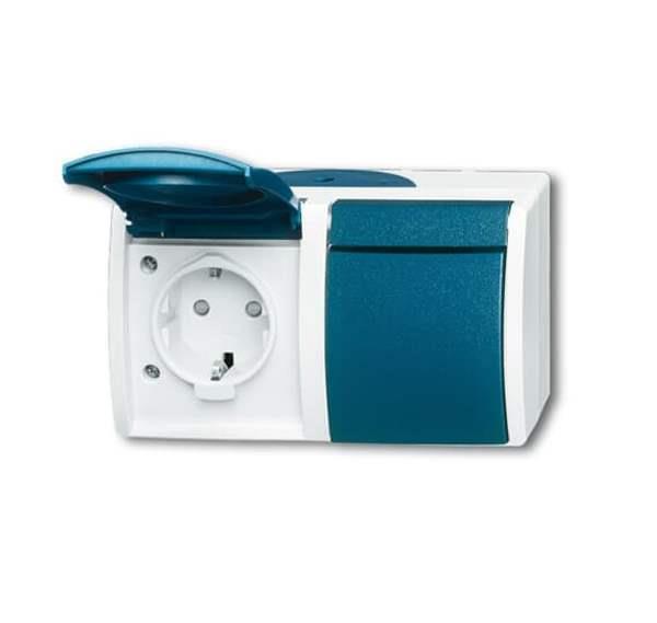 Busch-Jäger 20/2 EBW-53-SCHUKO® Steckdose mit erh. Berührungsschutz