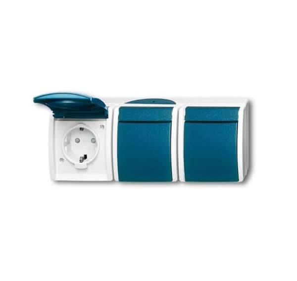 Busch-Jäger 2300/3 EBW-53-SCHUKO® Steckdose mit erh. Berührungsschutz