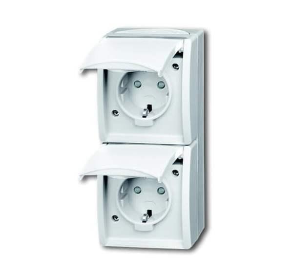Busch-Jäger 20-02 EBW-54-SCHUKO® Steckdose mit erh. Berührungsschutz