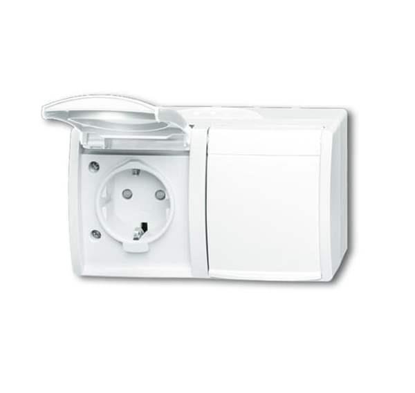 Busch-Jäger 20/2 EBW-54-SCHUKO® Steckdose mit erh. Berührungsschutz