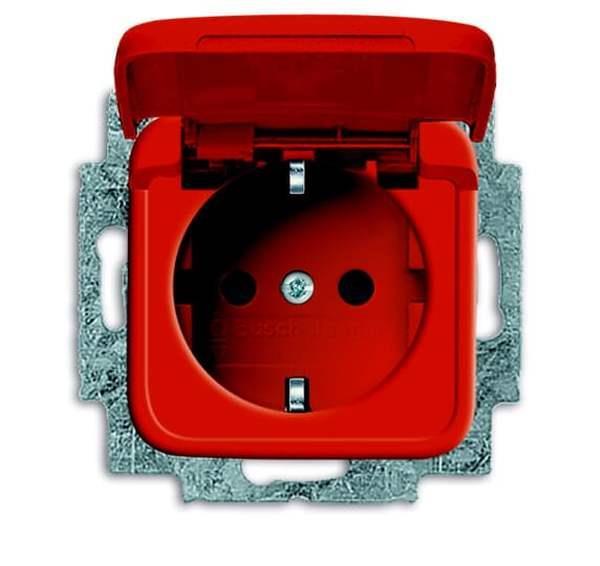 Busch-Jäger 20 EUKB-14-212-SCHUKO® Steckdosen-Einsatz mit Klappdeckel
