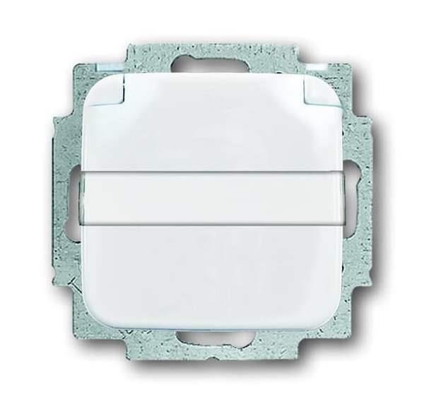 Busch-Jäger 20 EUKNB-214-SCHUKO® Steckdosen-Einsatz mit Klappdeckel und Beschrif