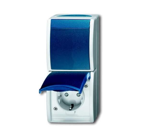 Busch-Jäger 2601/6/20 EBW-53-Kombination SCHUKO® Steckdose, mit Wippschalter mit