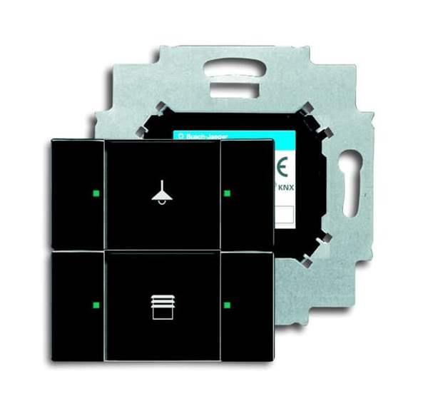 Busch-Jäger 6126/01-81-Bedienelement, 2-fach mit beiliegendem Busankoppler