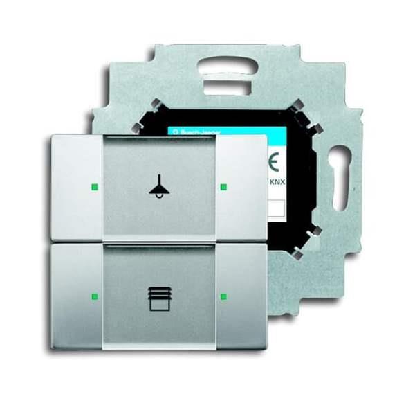 Busch-Jäger 6126/01-866-Bedienelement, 2-fach mit beiliegendem Busankoppler