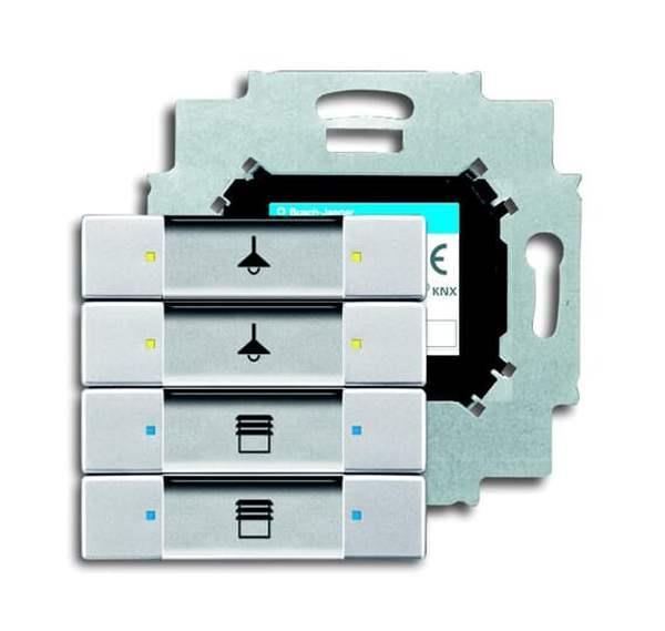 Busch-Jäger 6127/01-83-Bedienelement, 4-fach mit beiliegendem Busankoppler