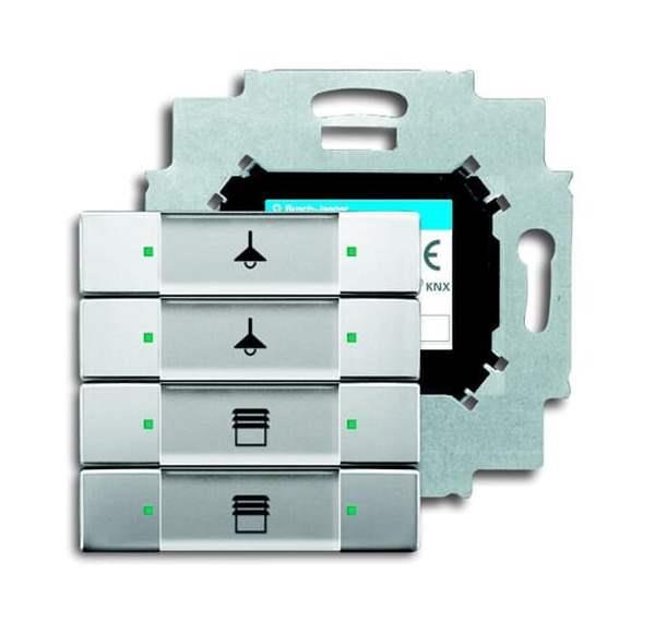 Busch-Jäger 6127/01-866-Bedienelement, 4-fach mit beiliegendem Busankoppler