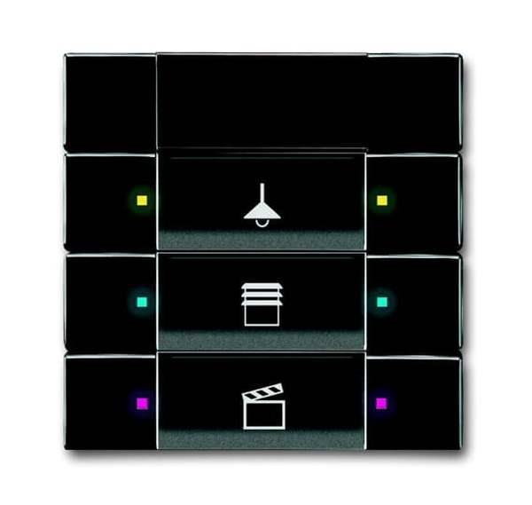 Busch-Jäger 6129/01-81-Bedienelement 3/6-fach, mit IR-Schnittstelle Multifunktio