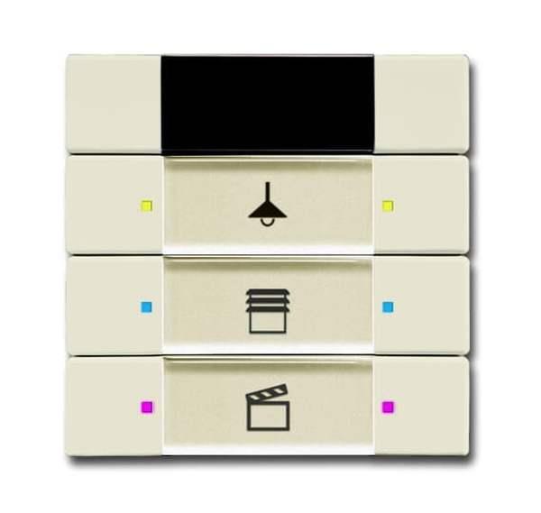 Busch-Jäger 6129/01-82-Bedienelement 3/6-fach, mit IR-Schnittstelle Multifunktio