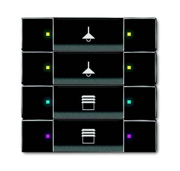 Busch-Jäger 6127/02-81-Bedienelement, 4/8-fach Multifunktion/Farbkonzept