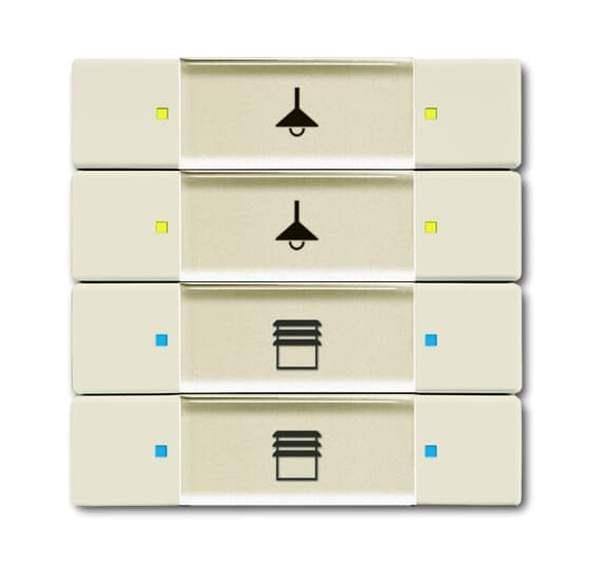 Busch-Jäger 6127/02-82-Bedienelement, 4/8-fach Multifunktion/Farbkonzept