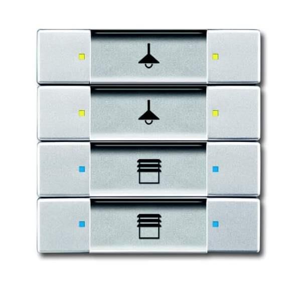 Busch-Jäger 6127/02-83-Bedienelement, 4/8-fach Multifunktion/Farbkonzept