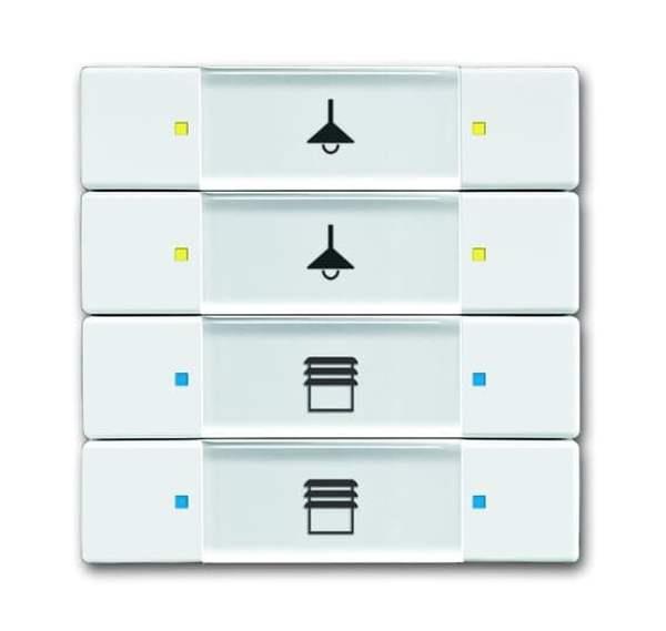 Busch-Jäger 6127/02-84-Bedienelement, 4/8-fach Multifunktion/Farbkonzept