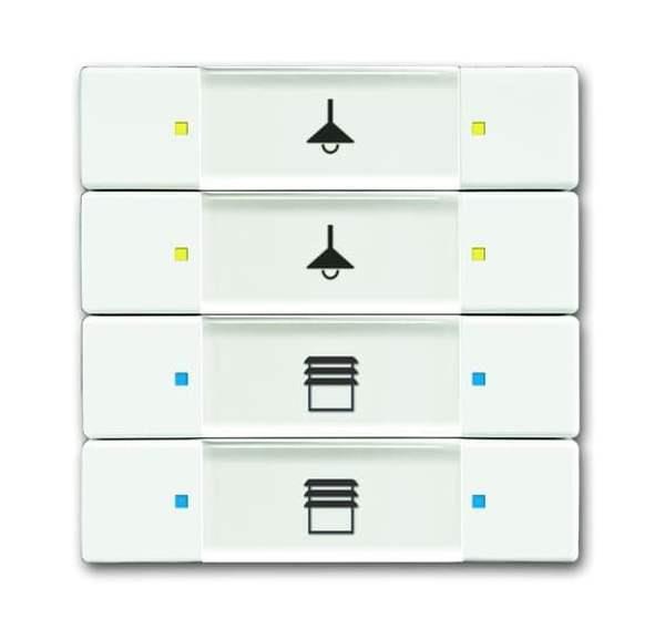 Busch-Jäger 6127/02-884-Bedienelement, 4/8-fach Multifunktion/Farbkonzept