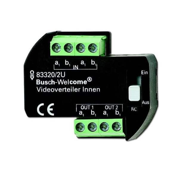 Busch-Jäger 83320/2 U-Videoverteiler Innen UP, 2-fach zur Montage in einer Unter