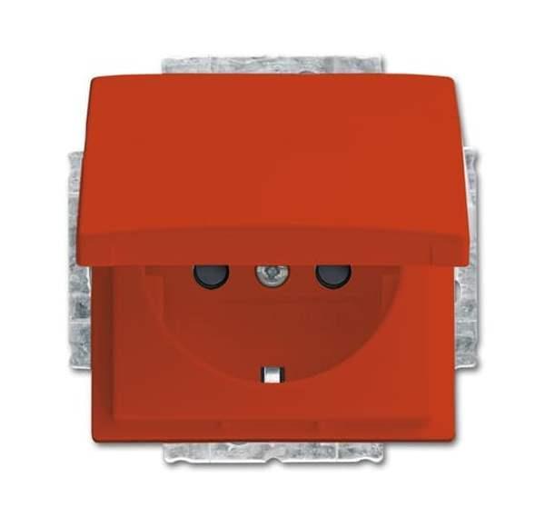 Busch-Jäger 20 EUKB-14-914-SCHUKO® Steckdosen-Einsatz mit Klappdeckel