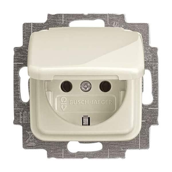 Busch-Jäger 20 EUK-212-SCHUKO® Steckdosen-Einsatz mit Klappdeckel