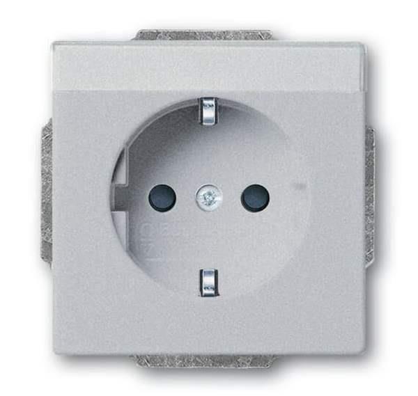 Busch-Jäger 20 EUCNB-83-SCHUKO® Steckdosen-Einsatz mit Beschriftungsfeld/erh. Be