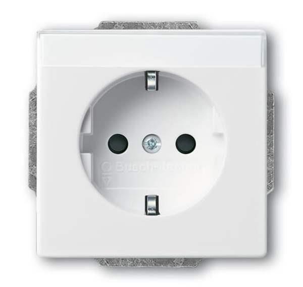Busch-Jäger 20 EUCNB-84-SCHUKO® Steckdosen-Einsatz mit Beschriftungsfeld/erh. Be