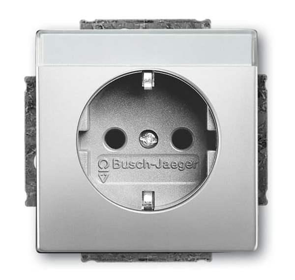 Busch-Jäger 20 EUCNB-866-SCHUKO® Steckdosen-Einsatz mit Beschriftungsfeld
