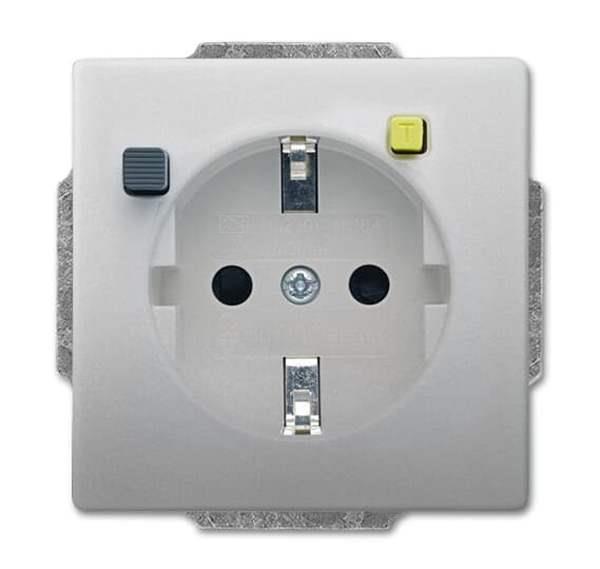 Busch-Jäger 3120 EUCB-866-FI-SCHUKOMAT SCHUKO® Steckdosen-Einsatz mit Fehlerstro