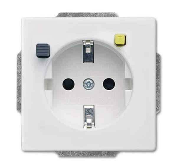 Busch-Jäger 3120 EUCB-884-FI-SCHUKOMAT SCHUKO® Steckdosen-Einsatz mit Fehlerstro