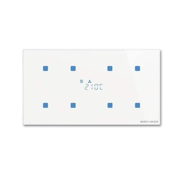 Busch-Jäger Touch-Bedienelement, 4-fach mit Raumtemperaturregler Konfigurierbare