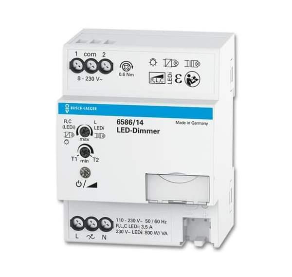 Busch-Jäger 6586/14-Busch-Dimmer® REG, LED, 20-800 W