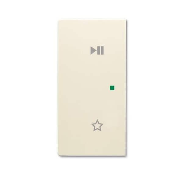 Busch-Jäger 6237-21-82-Wippe 2-fach links, mit Symbol Play/Pause