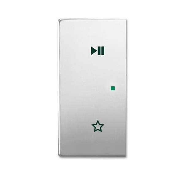 Busch-Jäger 6237-21-866-Wippe 2-fach links, mit Symbol Play/Pause