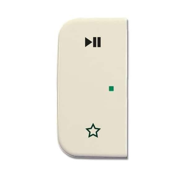 Busch-Jäger 6237-21-212-Wippe 2-fach links, mit Symbol Play/Pause