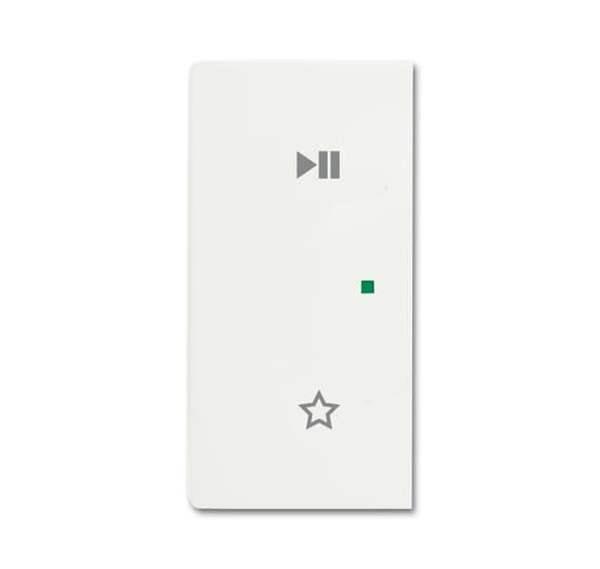 Busch-Jäger 6237-21-884-Wippe 2-fach links, mit Symbol Play/Pause