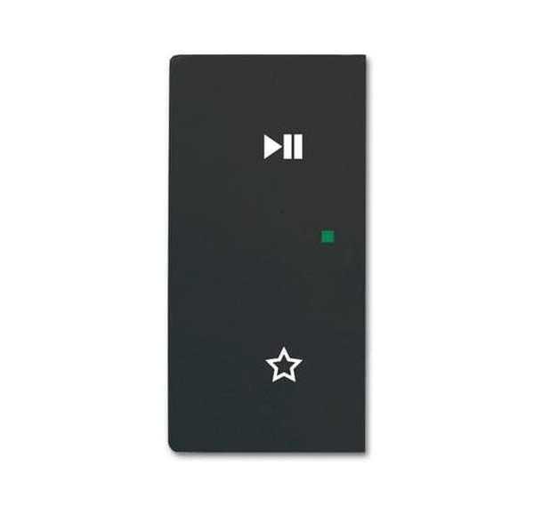 Busch-Jäger 6237-21-885-Wippe 2-fach links, mit Symbol Play/Pause