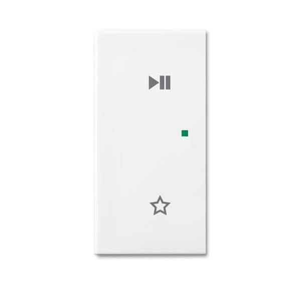 Busch-Jäger 6237-21-914-Wippe 2-fach links, mit Symbol Play/Pause
