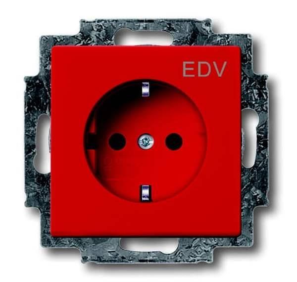 Busch-Jäger 20 EUCKS/DV-12-82-101-SCHUKO® Steckdosen-Einsatz mit erh. Berührungs